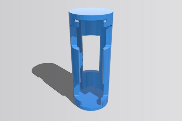 23A Battery holder that fits into a 15mm tube for Cosplay Props | 3d print model