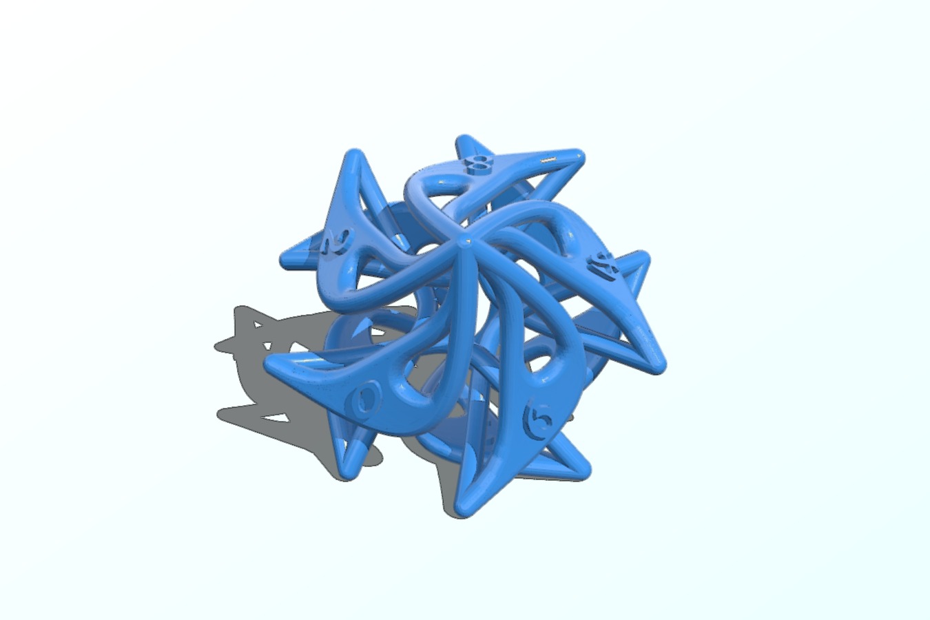 Curlicue 10-Sided Dice