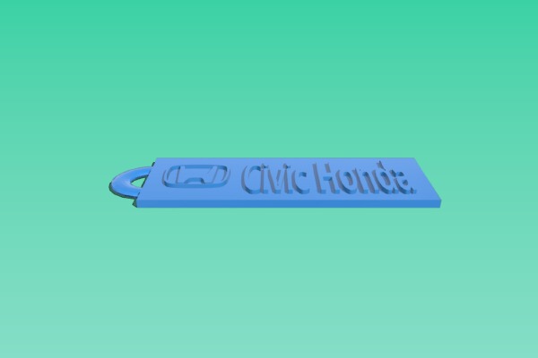 Civic Key Chain | 3d print model