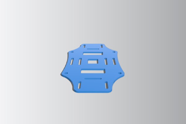 Mini Flame Wheel Style Quadcopter frame. | 3d print model