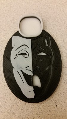 MTG Black_White Spirit Token | 3d print model