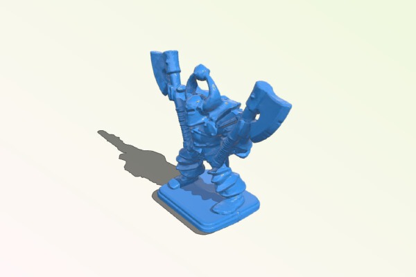 Dual wielding Chaos Warrior | 3d print model