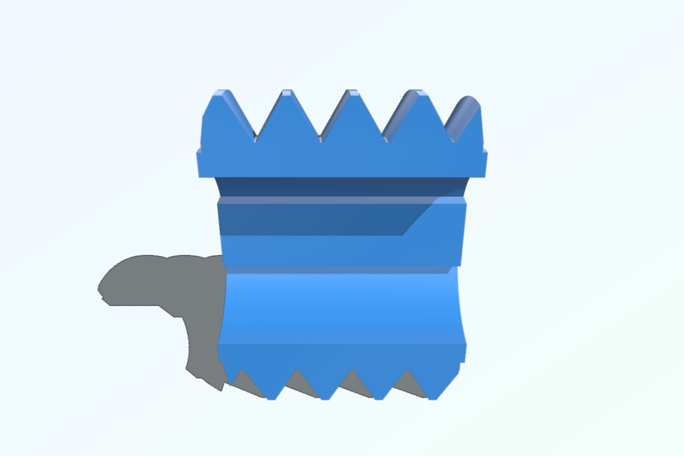worm gear 40:1 reduction ratio