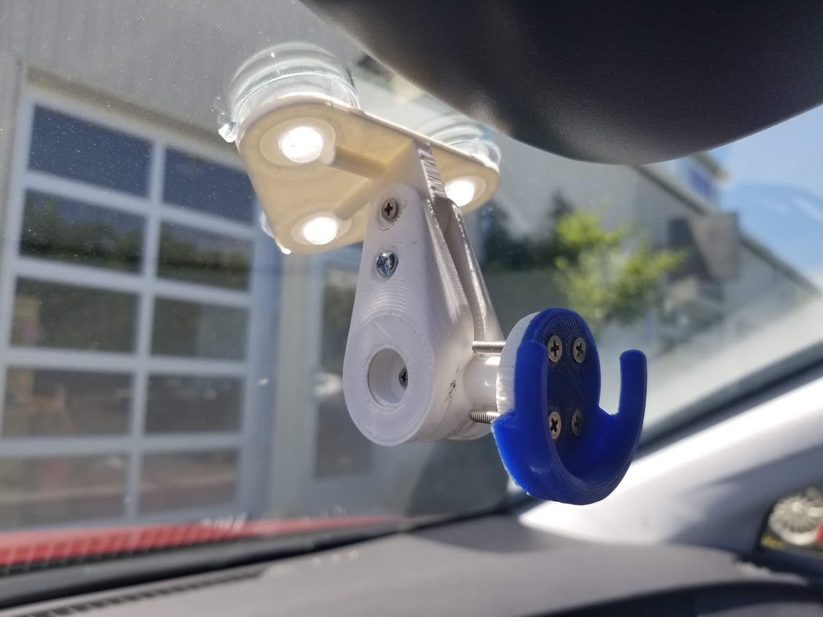 Popsocket Holder for Parametric Adjustable Suction Cup Mount