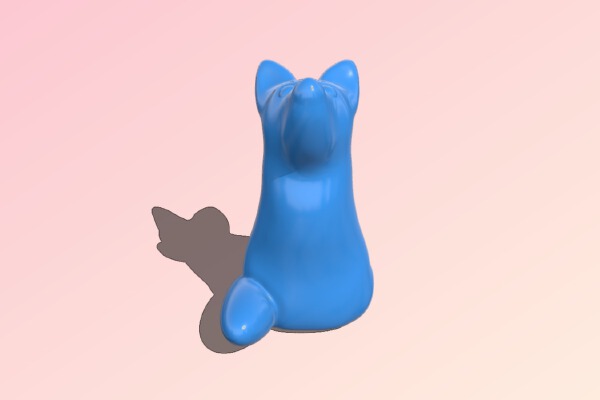 Simple Cute Fox | 3d print model