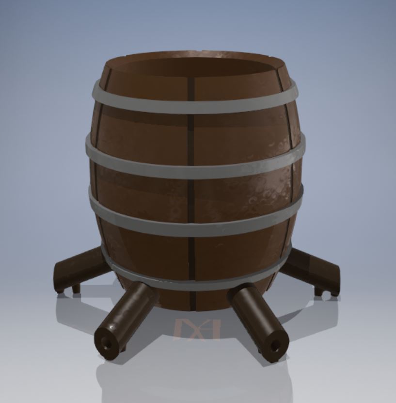Barrel Drinks Dispenser 4,6,8 and 12 ways with plugs Files to
