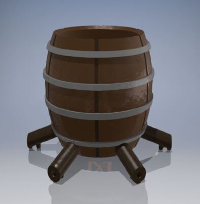 Barrel Drinks Dispenser 4,6,8 and 12 ways with plugs | 3d print model
