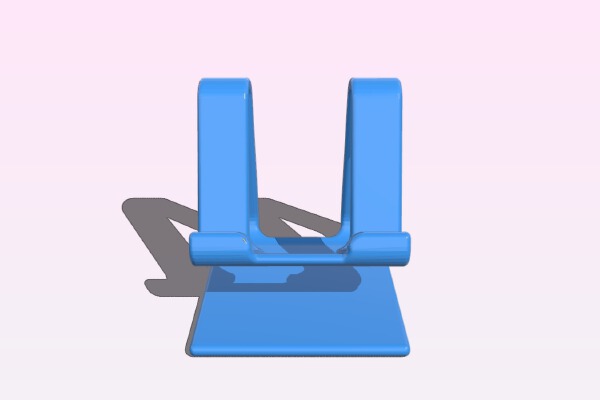 Curvy Phone_Tablet Stand | 3d print model