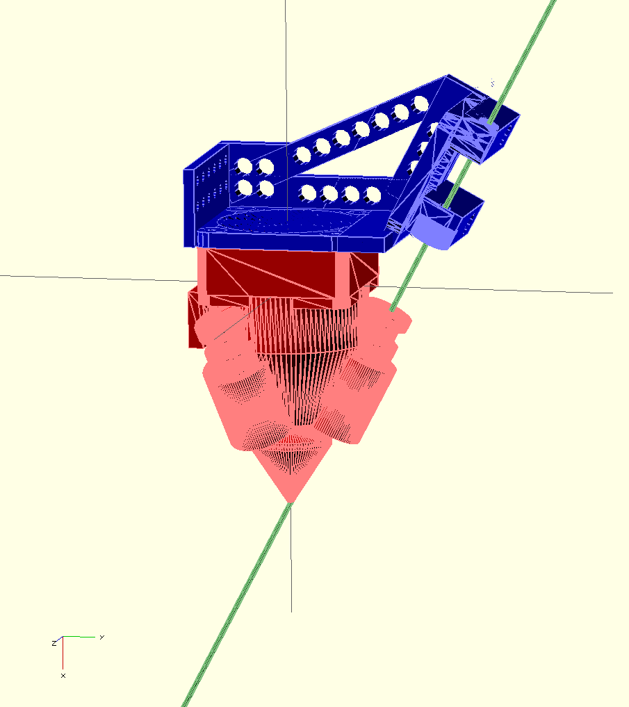Diamond hotend direct extruder