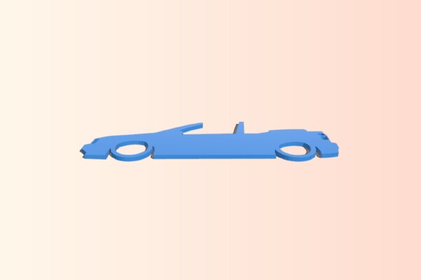 VW Golf mk3 convertible sideview | 3d print model