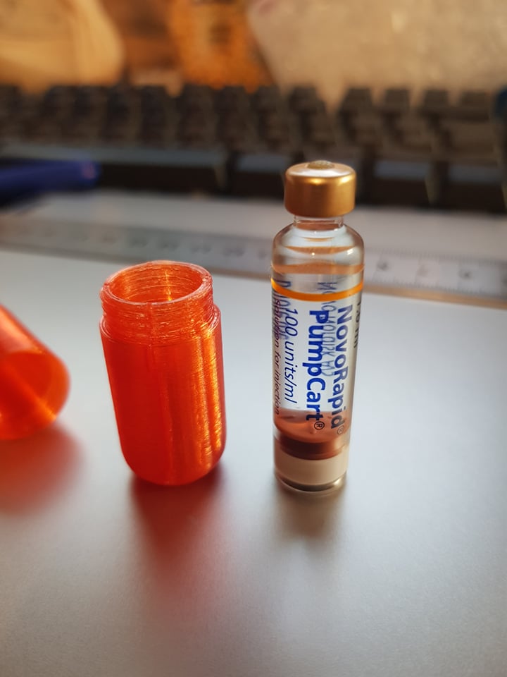 NovoRapid Pump Cart Insulin Holder Keyring