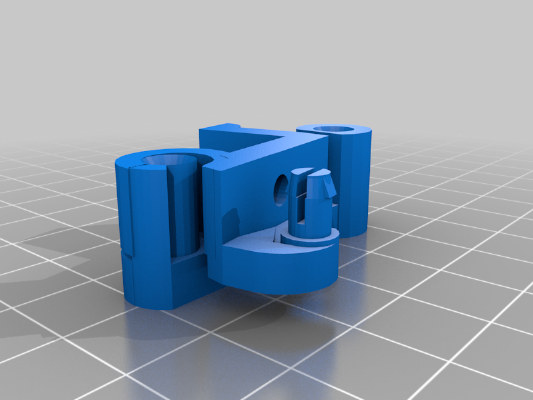 One Piece Minimalistic MK8 Springed Extruder | 3d print model