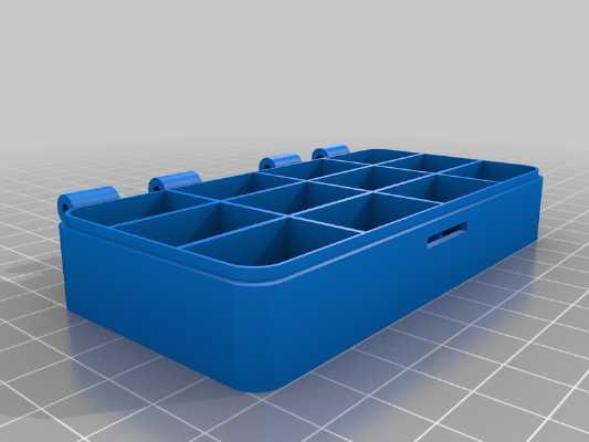 Hinged box for drone spares V1 | 3d print model