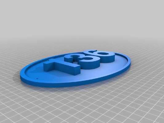 136 oval | 3d print model