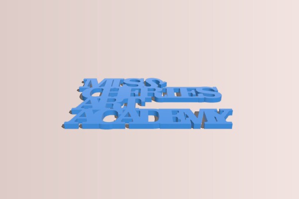 mischeriesartacademy stacked letters | 3d print model