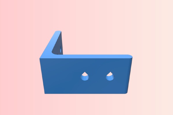 Customizable Bracket - Support Free & Selectable Multi Bolt Design | 3d print model