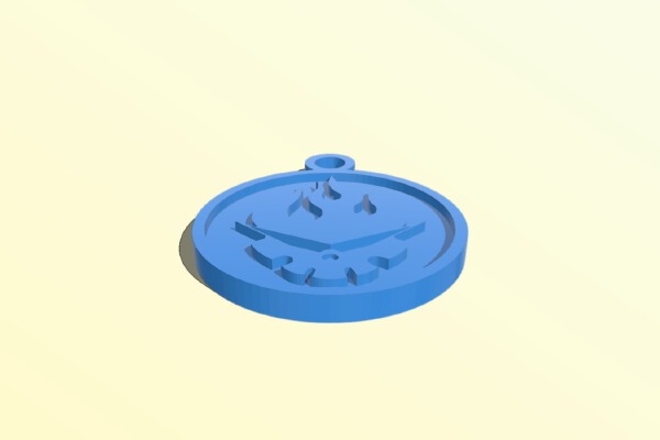 Gurren Lagan Anime logo | 3d print model