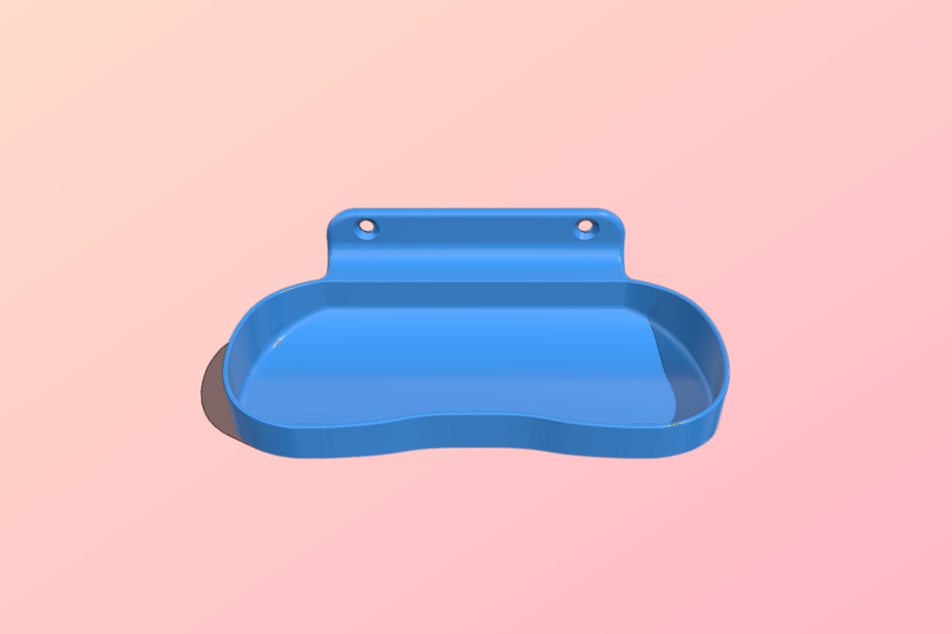 Glasses wall mount