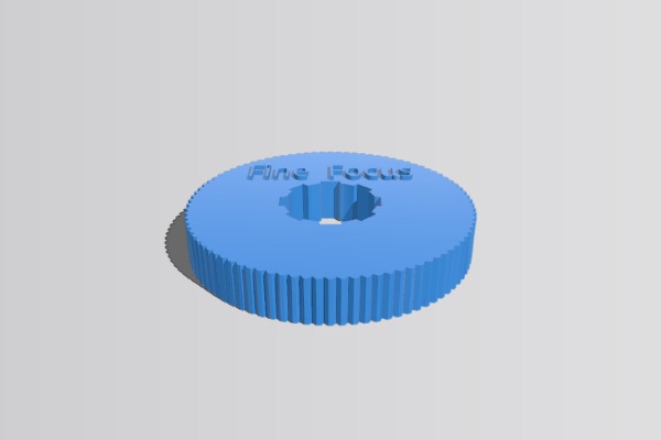 Fine Focus Knob for Celetron Telescope | 3d print model