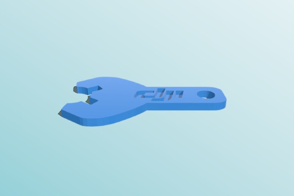 DJI Phantom 2 & 3 Propeller Wrench Keychain | 3d print model