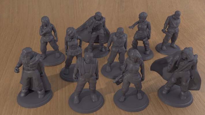 D&D or Pathfinder Characters | 3d print model