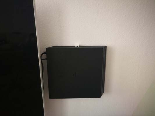 PS4 (pro) wall mount | 3d print model