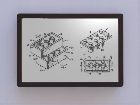 LEGO Brick Patent Art | 3d print model