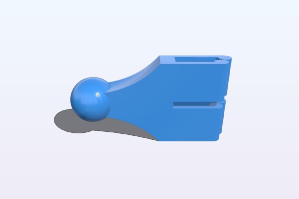 Air-Vent Mount for Ford Fusion(and alike) Cars w_ Wireless Phone charger Ball joint | 3d print model