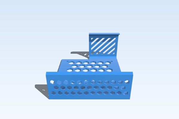 Wall mount for Makita battery charger | 3d print model