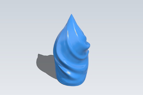 Tear Drop Twirl | 3d print model