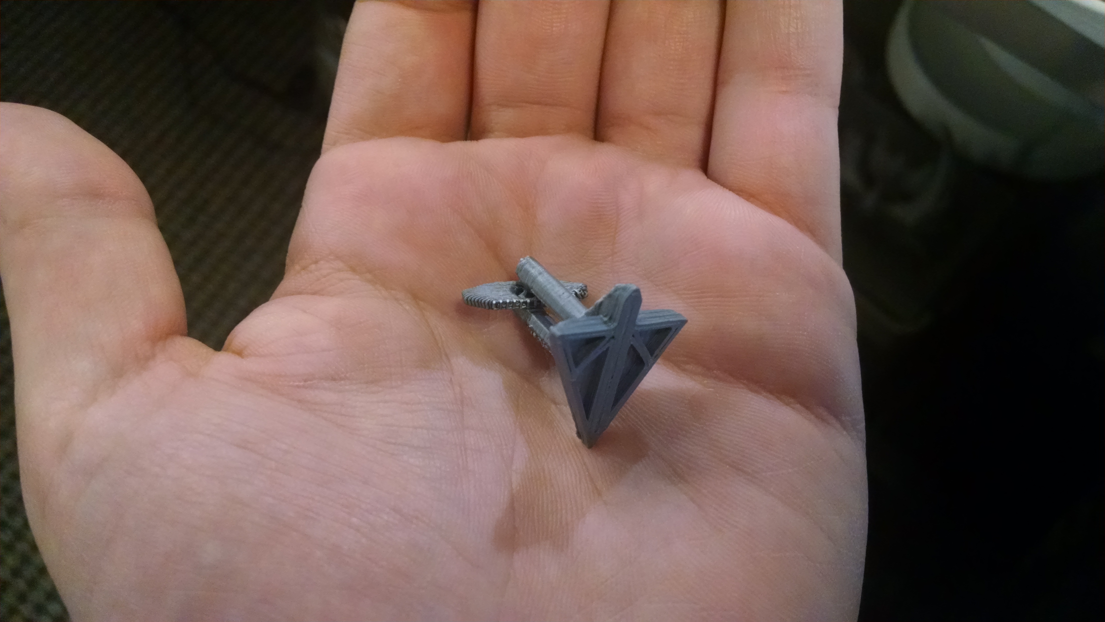 Planetside 2 Cufflinks - FDM, No Support
