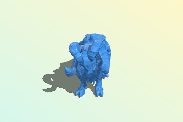Goat wearing armor | 3d print model