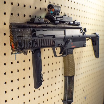 Elite Force HK MP7 A1 AEG - Muzzle Break_Battery Expansion | 3d print model