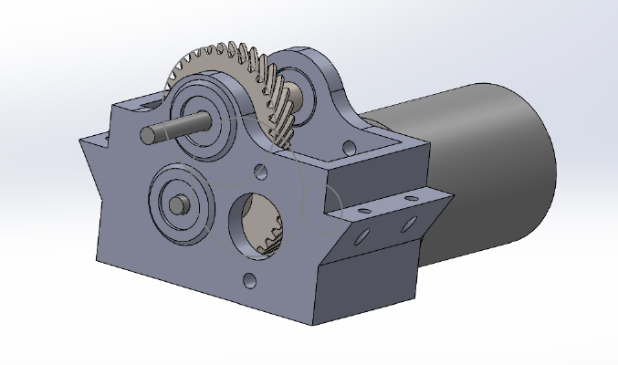 Printed Truck: Gearbox Helical 18:1 Ratio | 3d print model