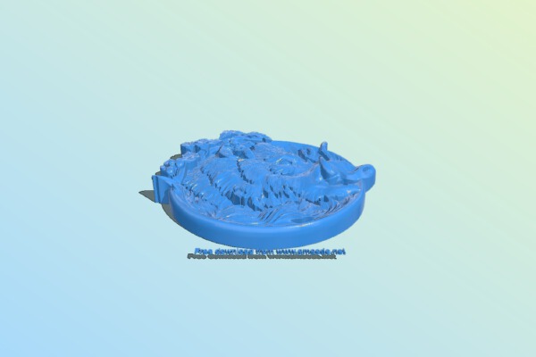 Wild boar painting | 3d print model