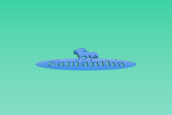 Unicorn door sign for my daughter | 3d print model