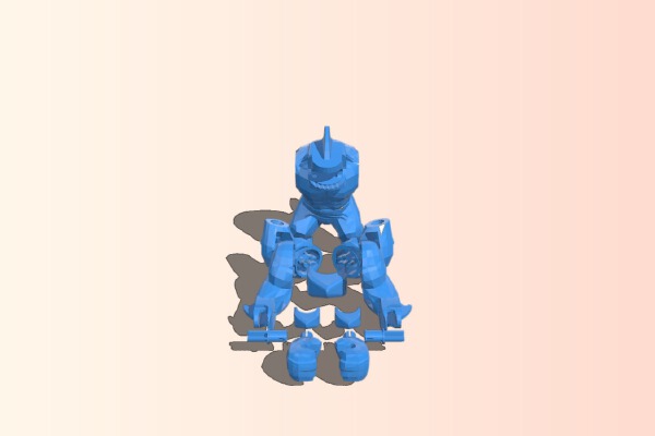 Shark Monster Lego | 3d print model