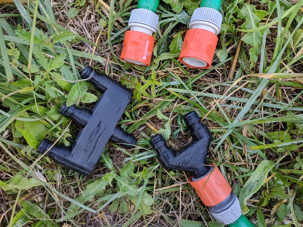2-way & 3-way Gardena hose divider _ splitter