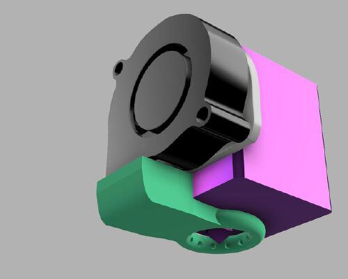 Tronxy X1 filament cooling blower fan holder | 3d print model