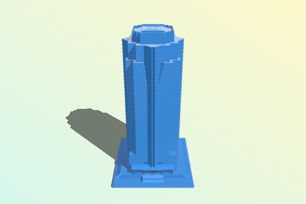 Nakatomi Plaza building from Die Hard | 3d print model