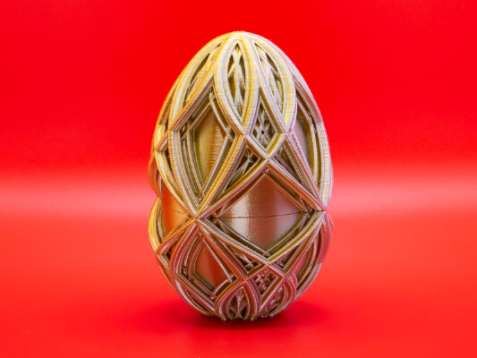 Kaleidoscope Cross Easter Egg | 3d print model