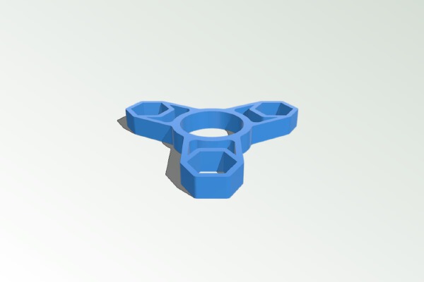 Fidget Nut Spinner - Wingnut2k #14 | 3d print model