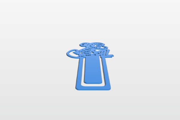 Year of Monkey Bookmark | 3d print model