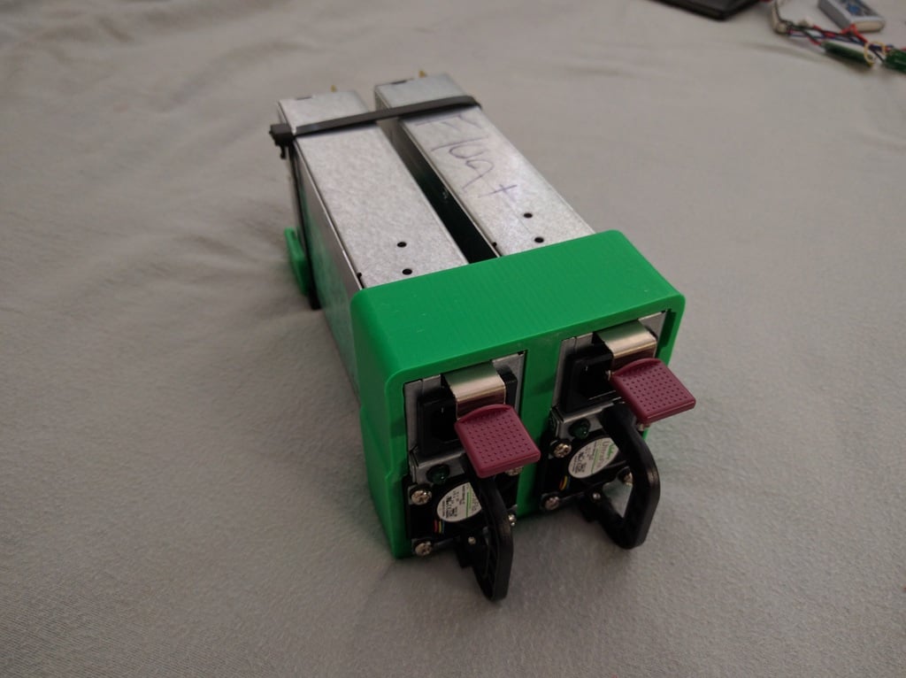 Dual or single DPS-1200FB power supply mount