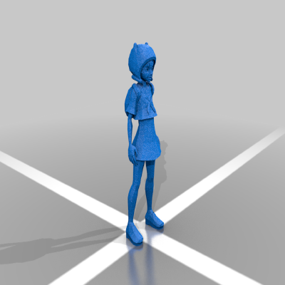 Retromatti.com Low Poly Finn from Adventure time - in skirt! | 3d print model