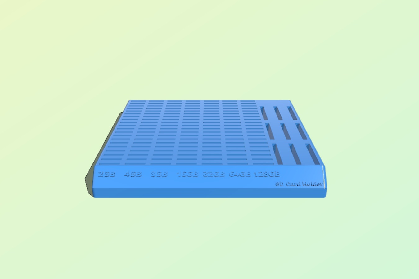 Large SD-card holder