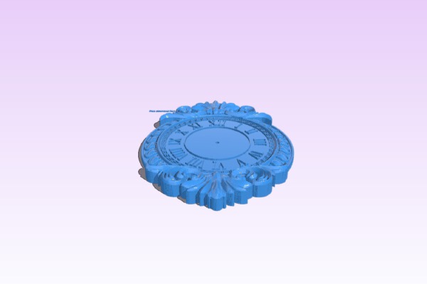 Wall clock pattern | 3d print model