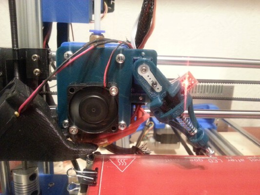 Bowden mount, optical autolevel and direct drive extruder for the Wilson TS or similar I3 based printer | 3d print model