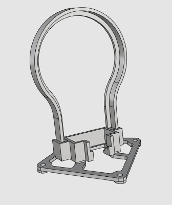 FPV Eachine E010S VTX camera holder (10°) & protector | 3d print model