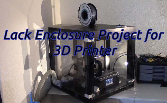 3D Printer Fume removal & heat control using a Ikea Lack table for Enclosure Project | 3d print model